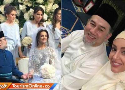 دردسر ازدواج پادشاه مالزی با ملکه زیبایی روس، تصاویر