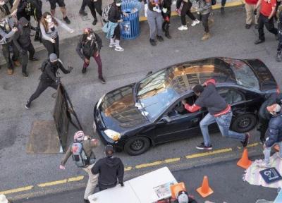 حمله با خودرو به معترضان در شهر سیاتل آمریکا
