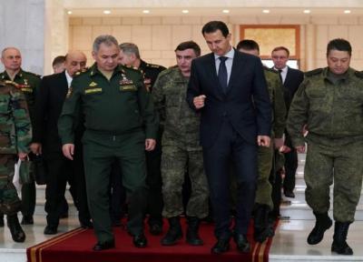 ملاقات هیئتی از وزیران خارجه و دفاع روسیه با اسد
