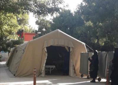 بیمارستان صحرایی ارتش برای درمان بیماران کرونایی در کرمانشاه افتتاح شد
